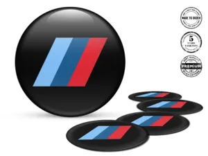 BMW Domed Badges Premium Quantum Racing Core